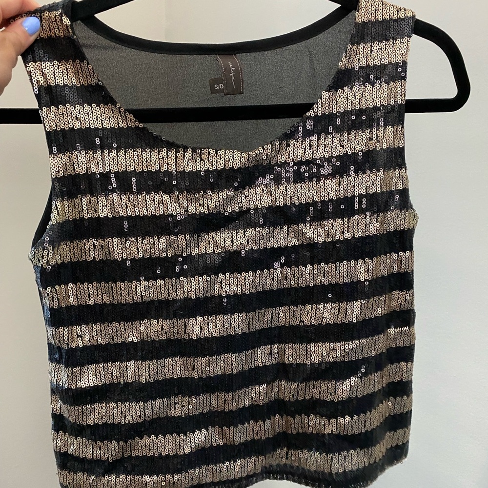 Sequin Crop Top